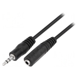 Cablu Audio Jack 3.5mm 5m Negru | Electronic-mag.ro | Componente Electronice