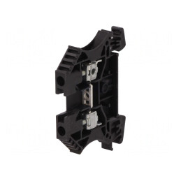 Conector de Îmbinare Șine 4mm2 1 Piste 2 Borne Negru 6.1mm