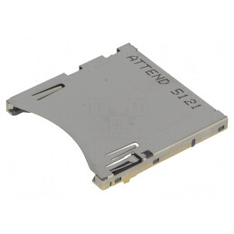Conector pentru carduri SD aurit SMT | Electronic-mag.ro | Componente Electronice