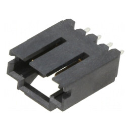Soclu cablu-placă 2,54mm 4 pini aurit AMPMODU MTE | Electronic-mag.ro | Componente Electronice