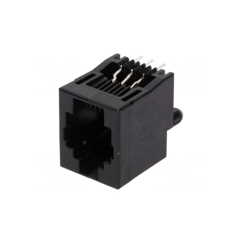 Soclu RJ12 6p6c THT 16.51mm | Electronic-mag.ro | Componente Electronice