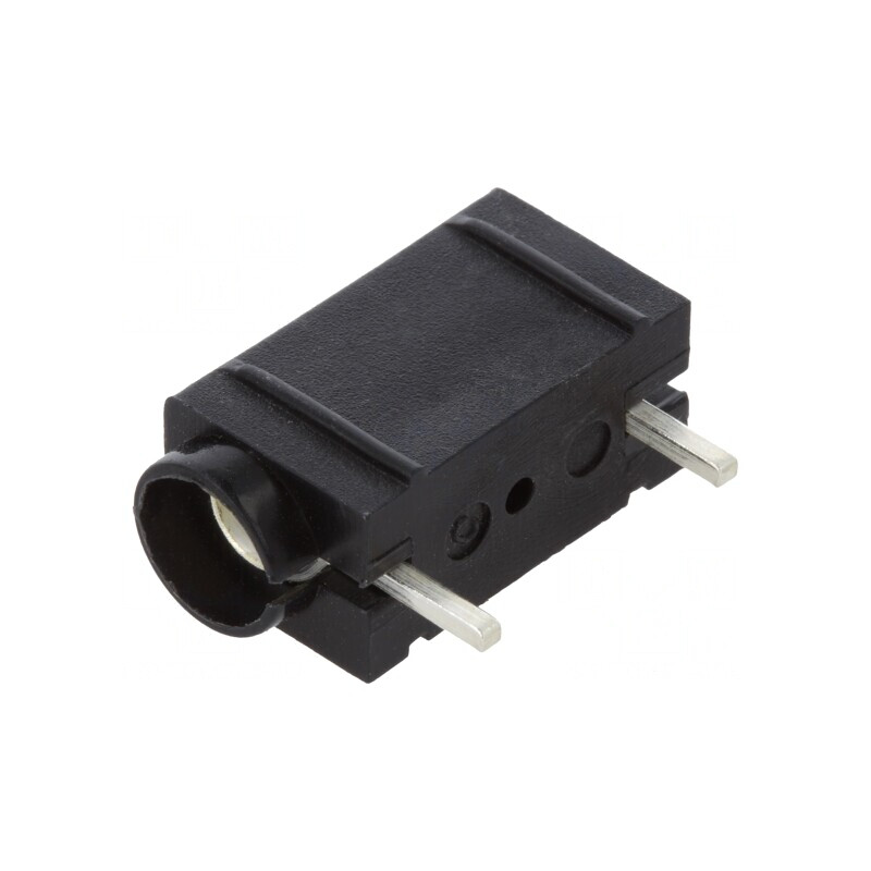 Soclu Banană 4mm Negru Argintat cu Izolație PCB | Electronic-mag.ro | Componente Electronice