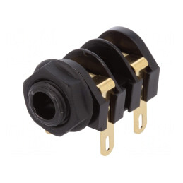 Soclu Jack 6,3mm Mamă Mono cu Întrerupător Dublu | Electronic-mag.ro | Componente Electronice