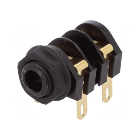 Soclu Jack 6,3mm Mamă Mono cu Întrerupător Dublu | Electronic-mag.ro | Componente Electronice