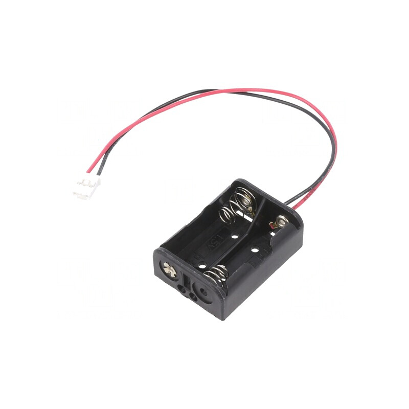 Suport Baterii cu Terminale și Cablu 150mm 3-Pin | Electronic-mag.ro | Componente Electronice