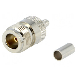 Mufă N Mamă Drept RG58 Crimpată | Electronic-mag.ro | Componente Electronice