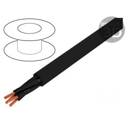 Cablu Neecranat 4x0,75mm2 Negru 300V/500V | Electronic-mag.ro | Componente Electronice