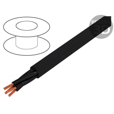 Cablu Neecranat 4x0,75mm2 Negru 300V/500V | Electronic-mag.ro | Componente Electronice