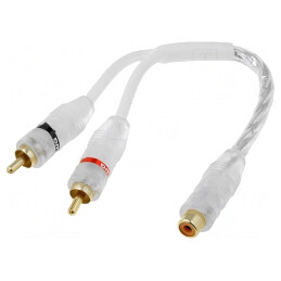 Cablu RCA Soclu la RCA Mufă Dual | Electronic-mag.ro | Componente Electronice