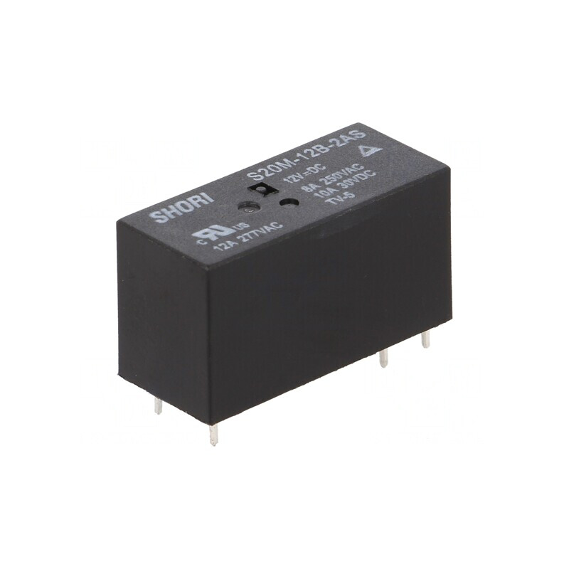 Releu Electromagnetic DPST-NO 12VDC Miniaturale PCB | Electronic-mag.ro | Componente Electronice