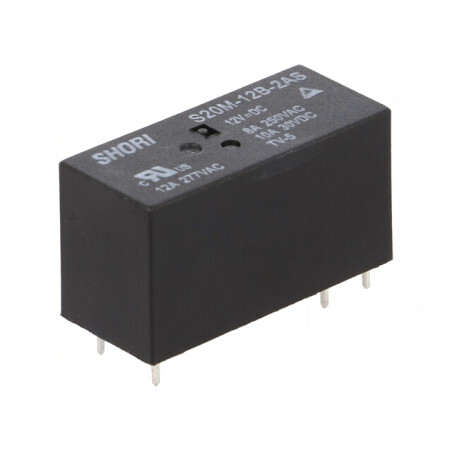 Releu Electromagnetic DPST-NO 12VDC Miniaturale PCB | Electronic-mag.ro | Componente Electronice