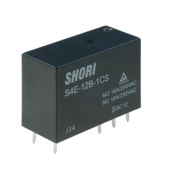 Releu Electromagnetic SPDT 12VDC 16A | Electronic-mag.ro | Componente Electronice