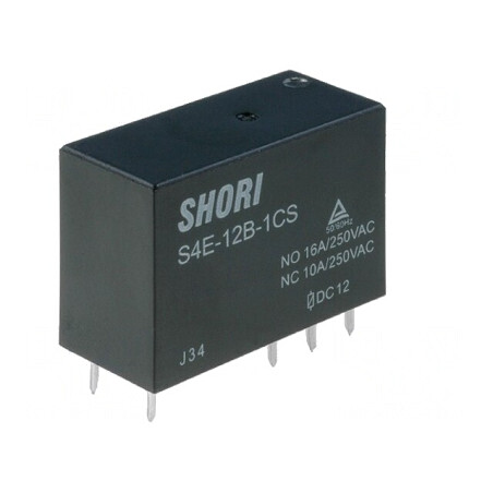 Releu Electromagnetic SPDT 12VDC 16A | Electronic-mag.ro | Componente Electronice