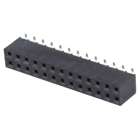 Soclu Pini Mamă 26 Verticale 2,54mm SMT 2x13 | Electronic-mag.ro | Componente Electronice