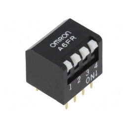 Comutator DIP-SWITCH 4 Secțiuni ON-OFF | Electronic-mag.ro | Componente Electronice