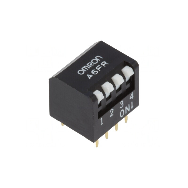 Comutator DIP-SWITCH 4 Secțiuni ON-OFF | Electronic-mag.ro | Componente Electronice