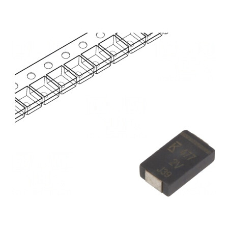Condensator Polimeric Low ESR 470uF 2VDC 2917 | Electronic-mag.ro | Componente Electronice