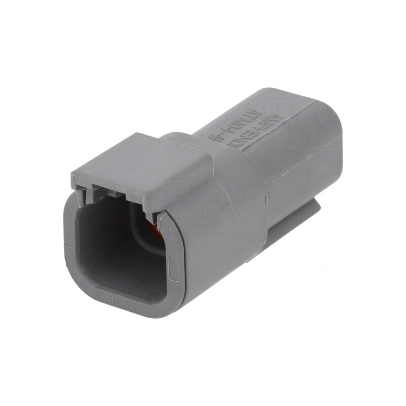 Conector cablu-cablu ATM 4 pini gri IP67 | Electronic-mag.ro | Componente Electronice