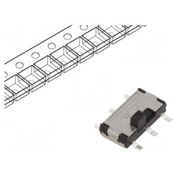 Comutator Glisant DPDT ON-ON SMT 0,1A 12V | Electronic-mag.ro | Componente Electronice