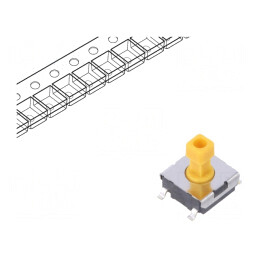 Microîntrerupător TACT SPST-NO 0,05A 24V SMT | Electronic-mag.ro | Componente Electronice
