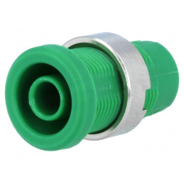 Soclu Banană 4mm 25A Verde Izolat | Electronic-mag.ro | Componente Electronice