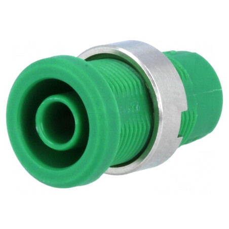 Soclu Banană 4mm 25A Verde Izolat | Electronic-mag.ro | Componente Electronice
