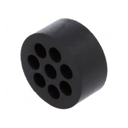 Insert Presetupă 5mm M32 IP54 Cauciuc NBR 8 Orificii | Electronic-mag.ro | Componente Electronice