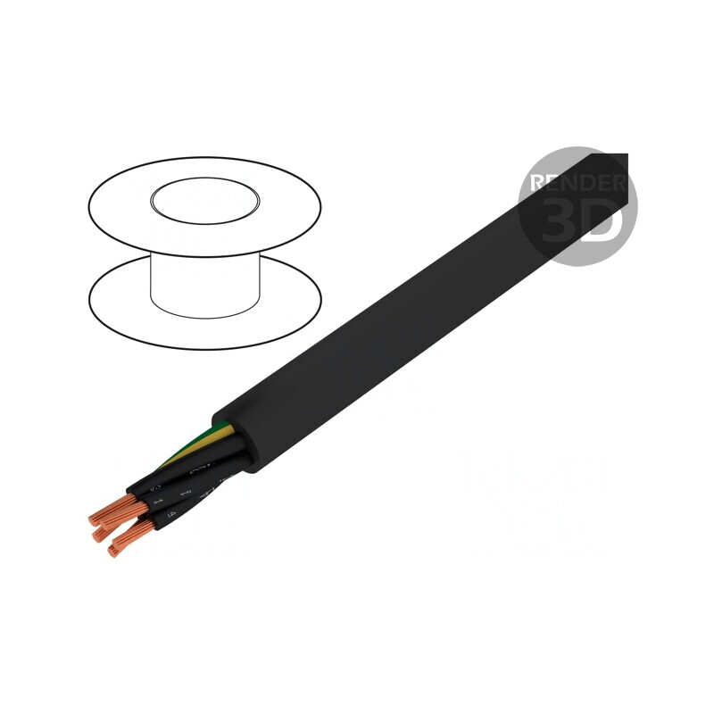Cablu electric BiT 1000 FR 2x1,5mm negru | Electronic-mag.ro | Componente Electronice