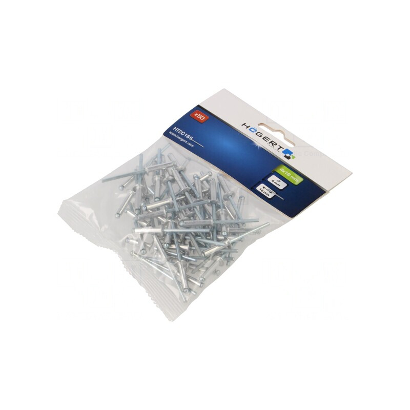 Dibluri Aluminiu 4mm x 16mm, Set 50 Buc. | Electronic-mag.ro | Componente Electronice Dibluri Aluminiu 4mm x 16mm, Set 50 Buc. | Electronic-mag.ro | Componente Electronice