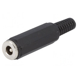 Mufă Alimentare DC Tată 5.5x2.5mm pe Cablu Drept | Electronic-mag.ro | Componente Electronice
