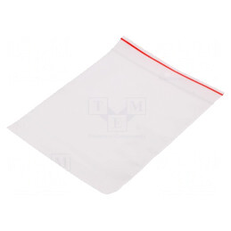 Pungă cu fermoar 130x110mm, polietilenă 40um | Electronic-mag.ro | Componente Electronice
