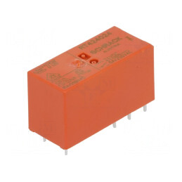 Releu Electromagnetic DPDT 24VDC 8A PCB | Electronic-mag.ro | Componente Electronice