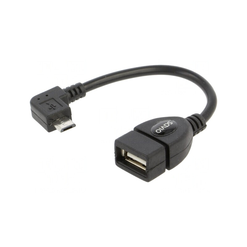 Cablu OTG USB 2.0 Micro USB în unghi | Electronic-mag.ro | Componente Electronice