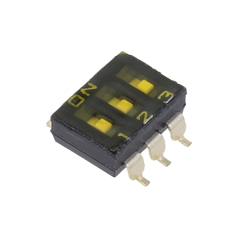Comutator DIP-SWITCH 2 Pozitii SMD 24VDC | Electronic-mag.ro | Componente Electronice
