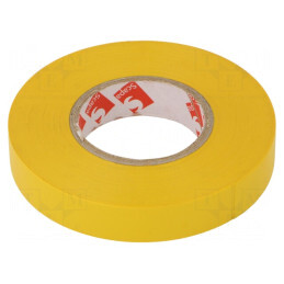 Bandă electroizolantă galbenă 12mm x 25m | Electronic-mag.ro | Componente Electronice