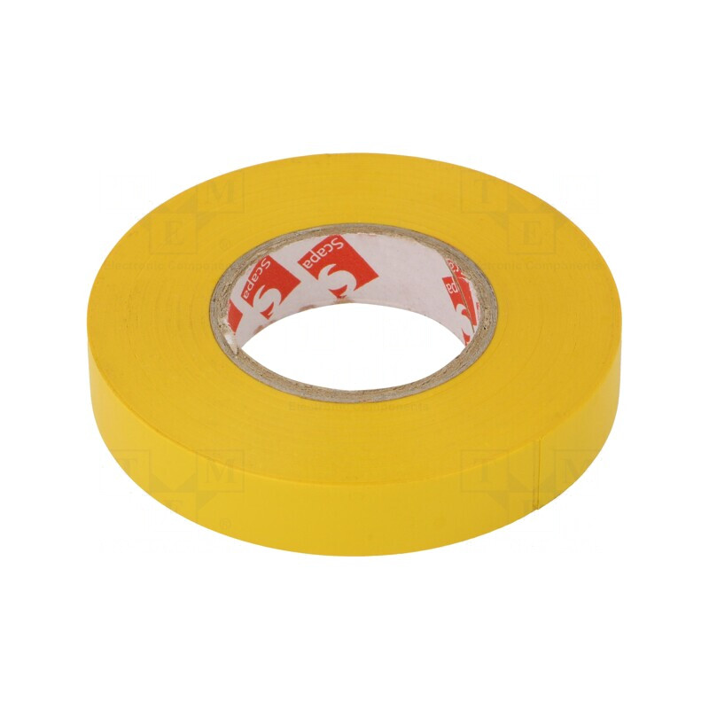 Bandă electroizolantă galbenă 12mm x 25m | Electronic-mag.ro | Componente Electronice