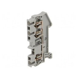 Conector de Îmbinare Șine 3 Borne Gri 0,08-2,5mm² | Electronic-mag.ro | Componente Electronice