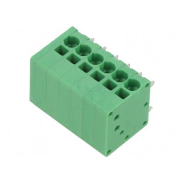 Regletă de Conexiuni PCB 90° 3,5mm 6 Piste 10A | Electronic-mag.ro | Componente Electronice