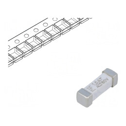 Siguranţă: siguranţă; întârziere; 1,5A; 280VAC; 280V; SMD; ceramică