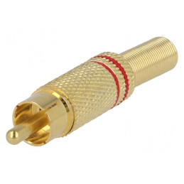Mufă RCA Aurită 5mm | Electronic-mag.ro | Componente Electronice