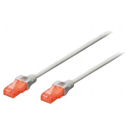 Cablu Patch UTP Cat5e PVC Gri 5m 26AWG