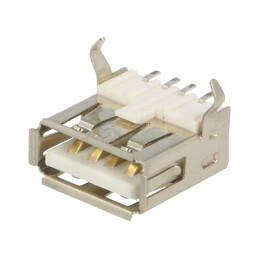 Soclu USB A PCB SMT Orizontal 4 pini USB 2.0 1A 30V | Electronic-mag.ro | Componente Electronice