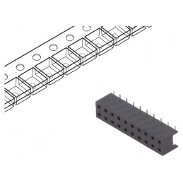 Soclu cablu-placă 2mm 20 PIN SMT pentru PCB 2A | Electronic-mag.ro | Componente Electronice