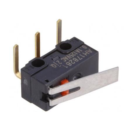 Microîntrerupător SNAP ACTION cu manetă 1A 125VAC 30VDC | Electronic-mag.ro | Componente Electronice