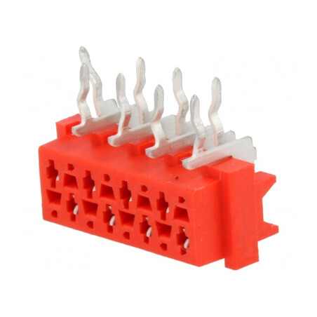 Micro-MaTch Soclu Mamă 8 PIN THT 2x4 PCB | Electronic-mag.ro | Componente Electronice