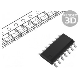 Microcontroler PIC 28kB ADC/DAC/EUSART/I2C/SPI SMD
