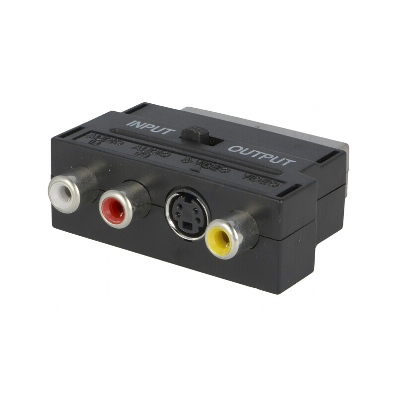 Adaptor RCA x3 și SCART cu Soclu SVHS 4 Pin | Electronic-mag.ro | Componente Electronice