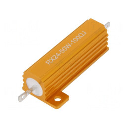 Rezistor Bobinat cu Radiator 100Ω 50W ±5% | Electronic-mag.ro | Componente Electronice
