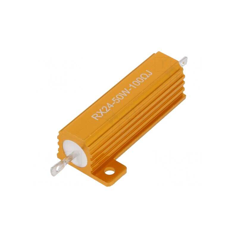 Rezistor Bobinat cu Radiator 100Ω 50W ±5% | Electronic-mag.ro | Componente Electronice