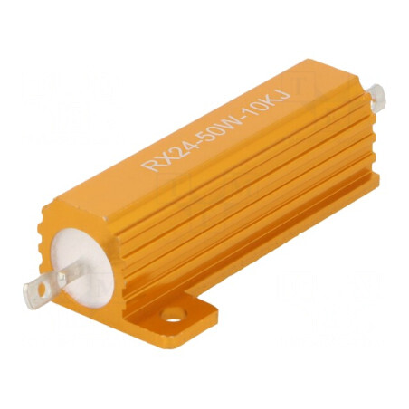 Rezistor Bobinat cu Radiator 10kΩ 50W | Electronic-mag.ro | Componente Electronice